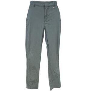 Donna Karan Green Khaki Chinos